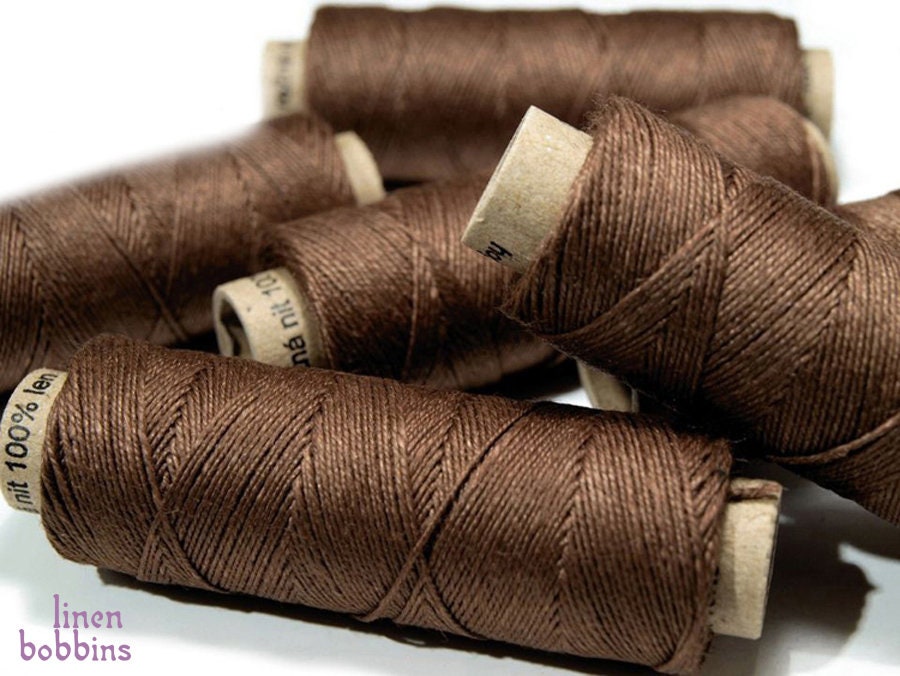 Polish Cotton Thread of 80 Weight 1/5 Pcs Bronze 12x3 500 M COTTO 80 for Sewing  Machine Quilting, Natural Threads, Sew With Ahankaart 