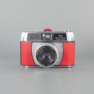 Halina Paulette Electric (Red) - 35mm film camera point and shoot
