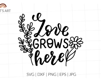 Download Wildflowers Svg Svg For Shirt Rustic Svg Mothers Day Svg Garden Svg Farmhouse Svg Wild Flower Svg Love Grows Here Mason Jar Svg Clip Art Art Collectibles