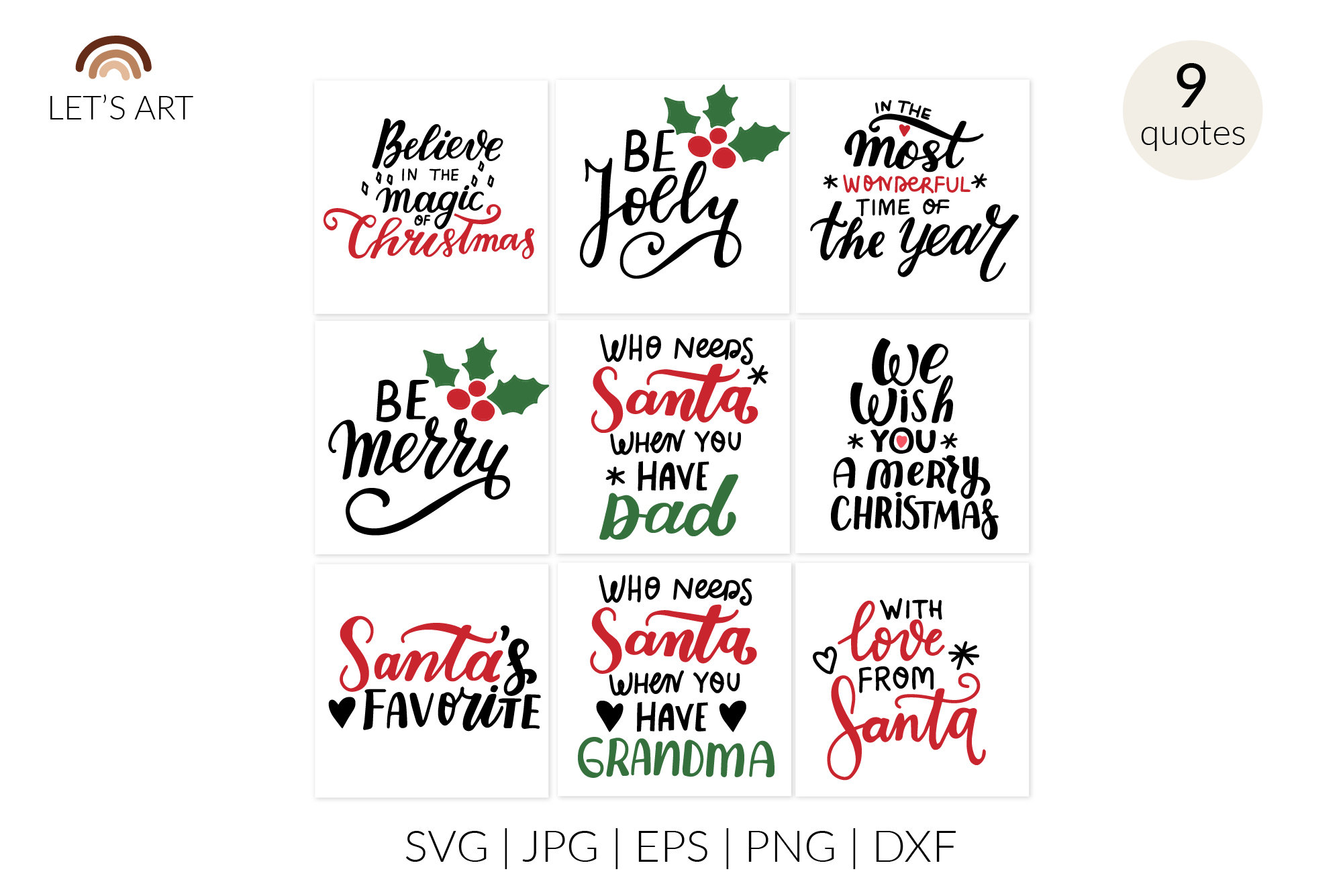 Christmas ornaments svg BUNDLE. Christmas quotes svg.  Etsy