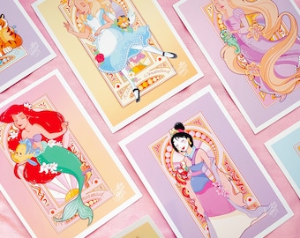 Carte disney A6 princesses