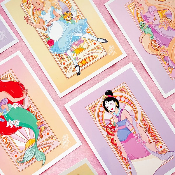 Carte disney A6 princesses