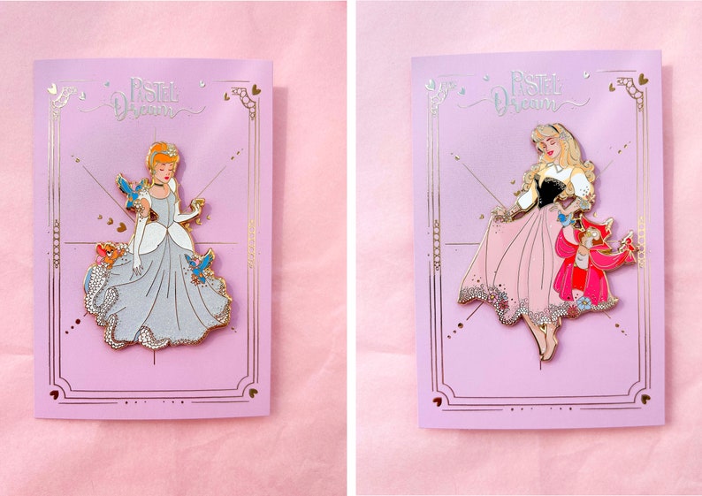 Pastel Dream collection of jumbo pin's Princesses image 5