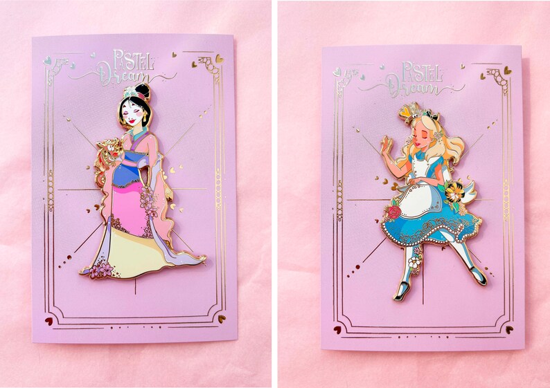 Pastel Dream collection of jumbo pin's Princesses image 7