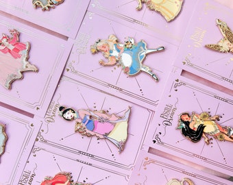 Pastel Dream collection of jumbo pin's Princesses