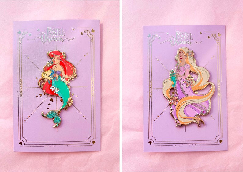 Pastel Dream collection of jumbo pin's Princesses image 4