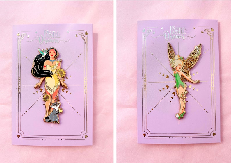 Pastel Dream collection of jumbo pin's Princesses image 3