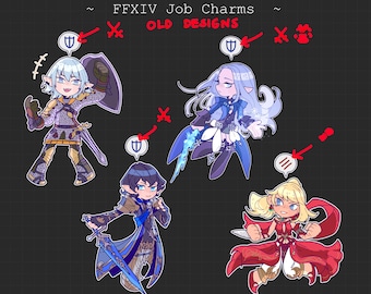 OLD DESIGNS FFXIV Job Charms