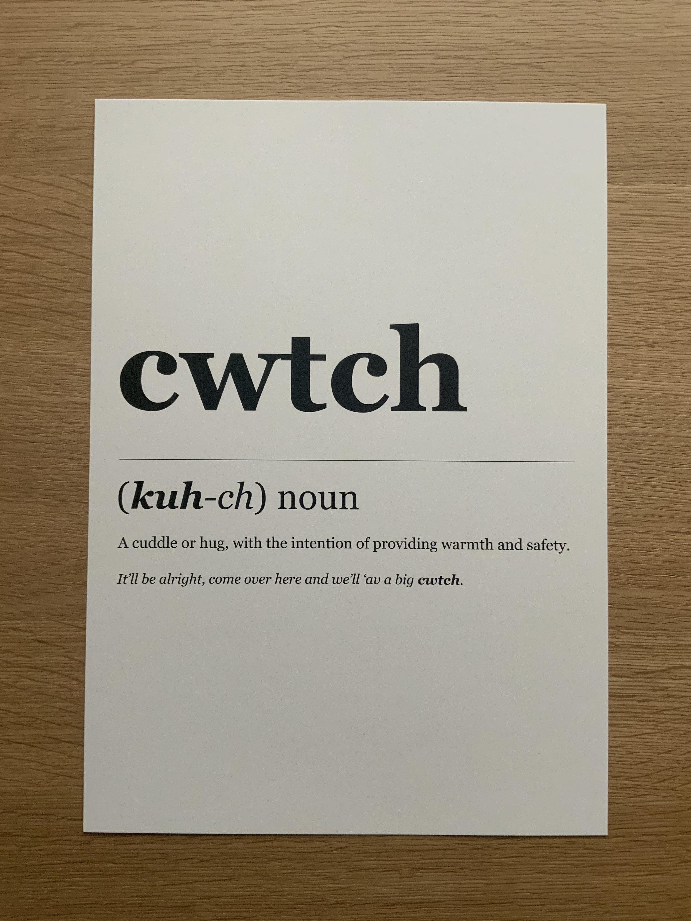 Pack of 3 Welsh Definition A4 Prints Welsh Dictionary Etsy