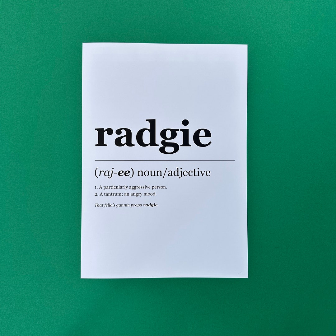 Geordie Definition Print A4 Print, Geordie Meaning Print, Geordie Dictionary  Definition, Radgie Geordie Print, Geordie Words Print, Radgie. - Etsy