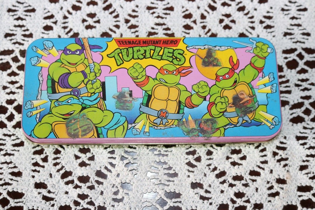 Teenage Mutant Hero Turtles École Pencil Tin Set Années ‘80