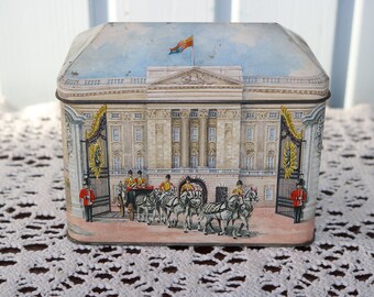 EMPTY TIN FOR THE TIN COLLECTOR Embossed tins by Churchill's Ferris Wheel Design EMPTY TIN FOR THE TIN COLLECTOR Embossed tins by Churchill's Ferris Wheel Design