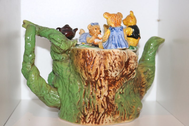 Paul Cardew Teapot Bear Picnic Limited Edition. Signed edition Etsy