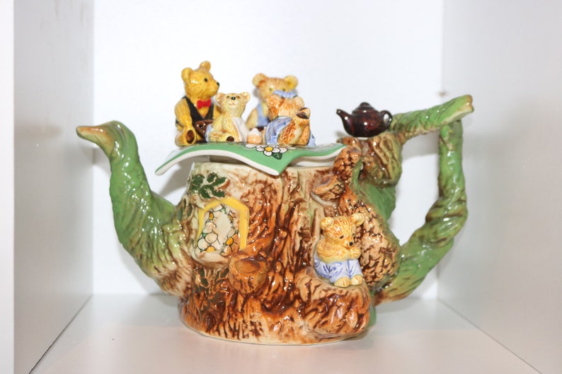 Paul Cardew Teapot Bear Picnic Limited Edition. Signed edition Etsy
