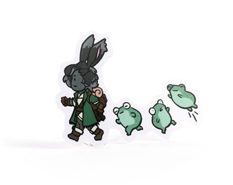 Pegatina de Erenville y los sapos