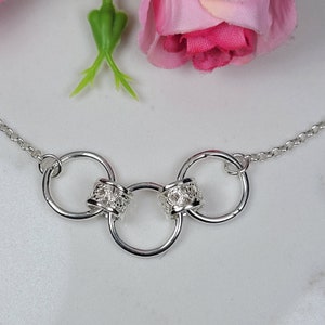 Filigree necklace, Vintage style pendant necklace, Unique sterling silver necklace, Large sterling silver necklace, Anniversary gift for her