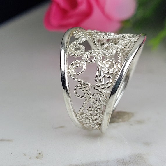 Etsy filigree hotsell ring