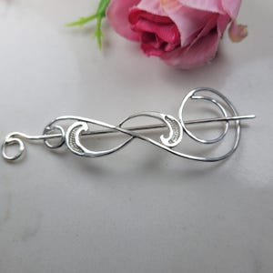 Silver brooch, Shawl pin, Art brooch, Unique brooch, Filigree brooch, Special jewelry gift, Designer accessories, Shawl Accessory