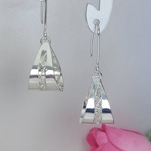 Filigrane Ohrringe, Silber lange Ohrringe, Sterling Silber einzigartige Ohrringe, handgemachte 925 Ohrringe, Jugendstil Ohrringe, filigraner Kunst Schmuck