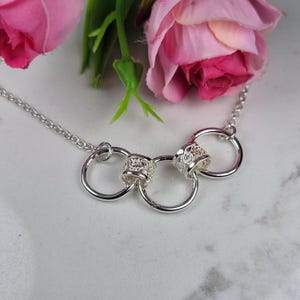 Filigree necklace, Large sterling silver necklace, Art nouveau necklace, Vintage style pendant necklace, Anniversary gift for her