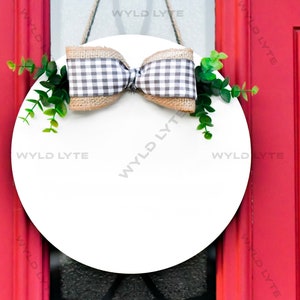 Door Hanger Sign Mockup | Sublimation Mockup | Round Sign Mockup | Round Hanger Mock Up | Digital Download | Door Hanger Mock Up