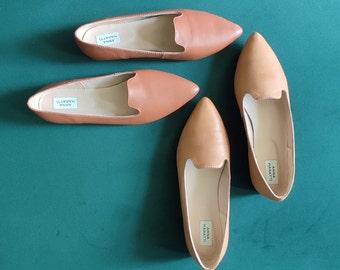 Riso - ready to ship,women loafers,casual shoes,handmade shoes,women brown flats,black loafers,pointy toe black loafers,anna maratti shoes