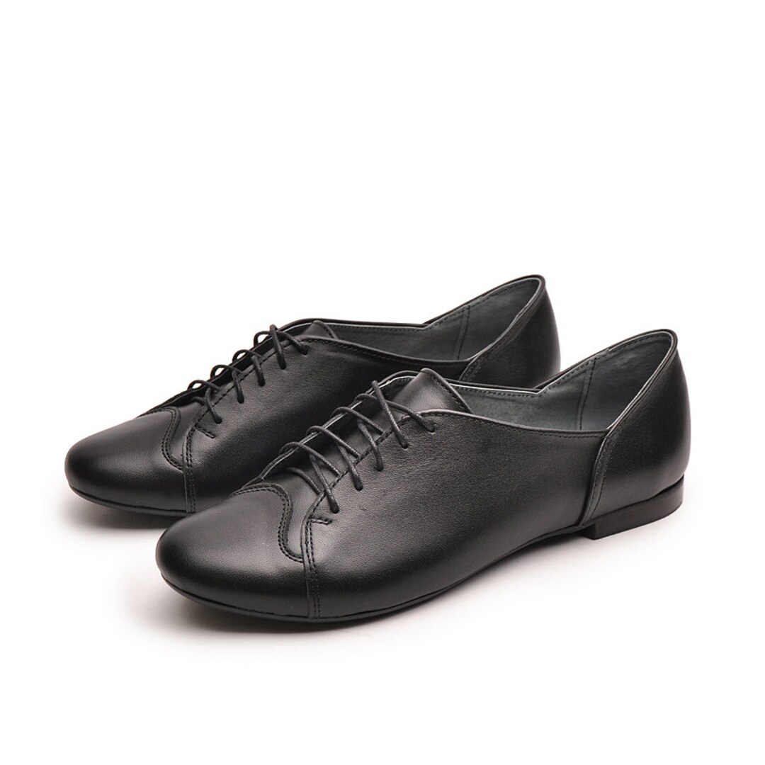Coco Leather Oxfords women Flat Shoes lace up Women Shoes women Oxfords black Women Flat Shoes brown Women Oxfrods black Oxfords tie Shoes Etsy Canada