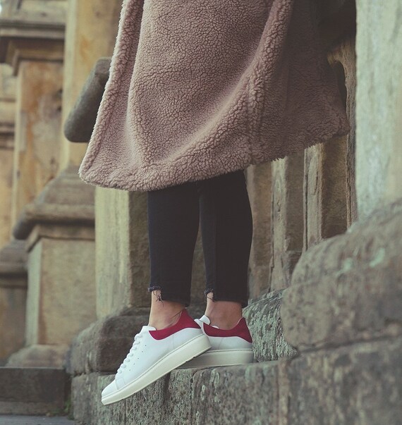 Aira leren sneakers low top sneakers witte sneakers - Etsy Nederland