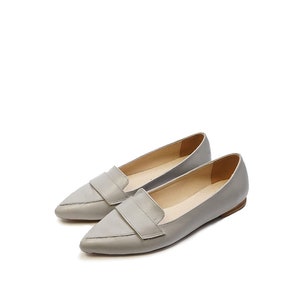 Cora leren loafers Suède schoenen Handgemaakte loafers | Etsy Nederland