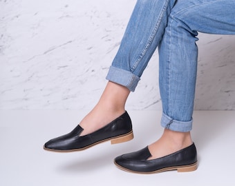 Sabi - mocassins en cuir, chaussures pour femmes, chaussures plates marron, chaussures plates pour femmes, chaussures pour femmes marron, mocassins marron, slip en cuir, chaussures en cuir pour femmes