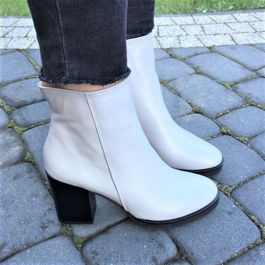 Aida-leather Bootsankle Bootswhite 