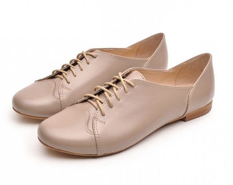 Coco - sale plus size US 11 strikschoenen, oxfords dames, platte schoenen, damesschoenen met veters, leren damesschoenen, damesschoenen strikken, klaar voor verzending