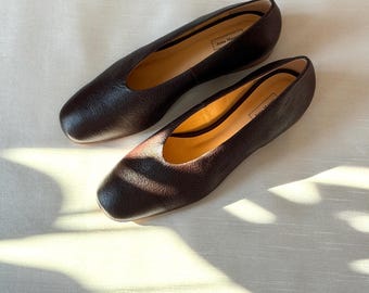Nina - Chocolate Brown Miniamlist Ballerinas