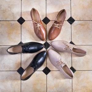 Braune Schnürschuhe, Anna Maratti Schuhe, Braune Schnürschuhe, Schnürschuhe, Damenschuhe, Lederschuhe, Schnürschuhe, Frauen Oxfords, Leder Oxford, Schnürschuhe