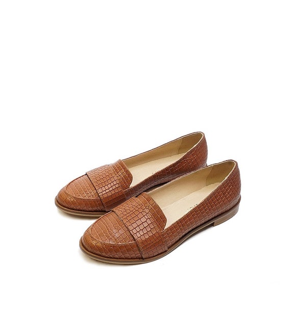 Oporto mocasines cuero zapatos de mujer mocasines de - Etsy España