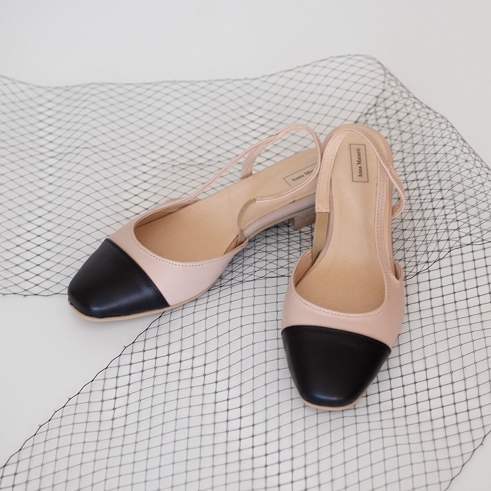 Flat store slingback pumps
