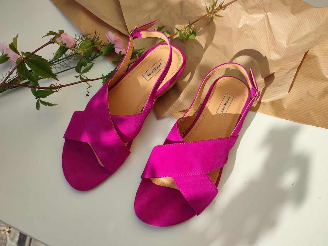 Almi sandalias de cuero, zapatos de cuero para mujer, sandalias