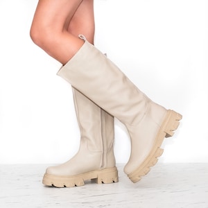 Olina - sale 8 US leather knee high boots,women boots,tall leather boots,long women boots,knee high boots, sale women boots,anna maratti