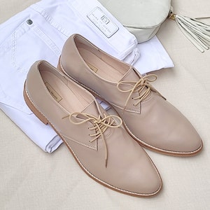 Mose -Damen Leder Oxfords, Schnürschuhe für Damen, Damen Oxfords, Leder Oxford, Flache Schuhe, Freizeitschuhe, Handgefertigtes Oxford, Damen Lederschuhe