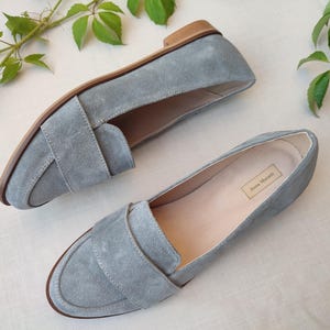 Porto - sale US 7 leather moccasins,Grey women shoes,Grey moccasins,Anna Maratti shoes,Autum women shoes,Women leather flats,sale shoes
