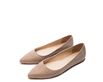 Paris - 6 US sale flat black shoes Women flat ballet Ballerina shoes Women shoes Flat pointy shoes Casual flat shoes Pointy black shoes