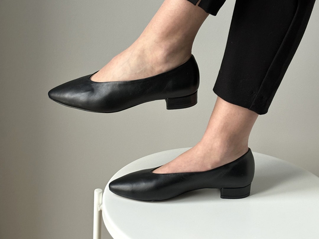 Jana US slip on in pelle, ballerine da donna, scarpe classiche a