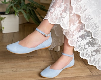 Dana - wedding flats,blue wedding shoes,wedding ankle tie shoes,flat wedding shoes,bride shoes,blue wedding flats,bride flats,anna maratti