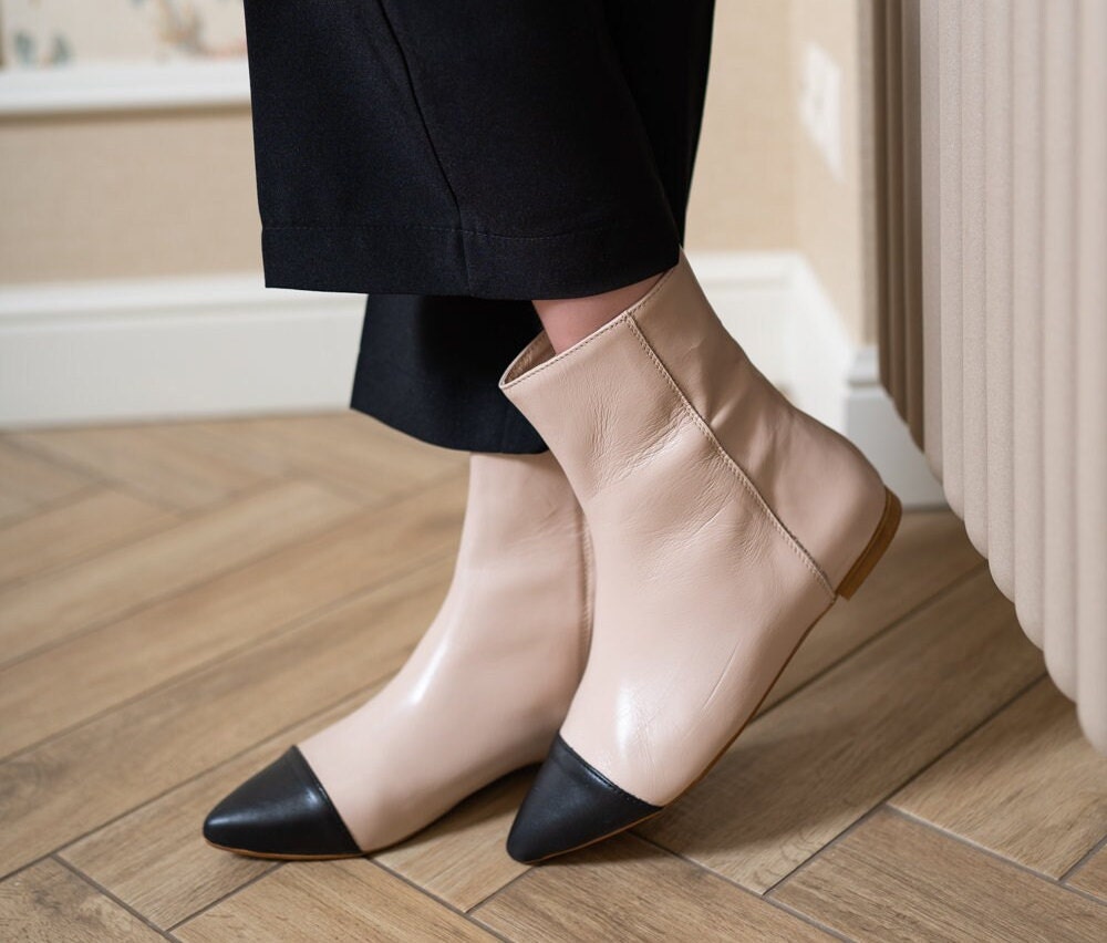 Pointed flat hotsell booties