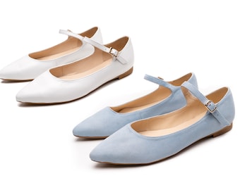 Vala - 7 US sale,wedding flats,blue wedding shoe,bride shoes,flat wedding shoes,bride blue flats,wedding flats,anna maratti wedding shoes