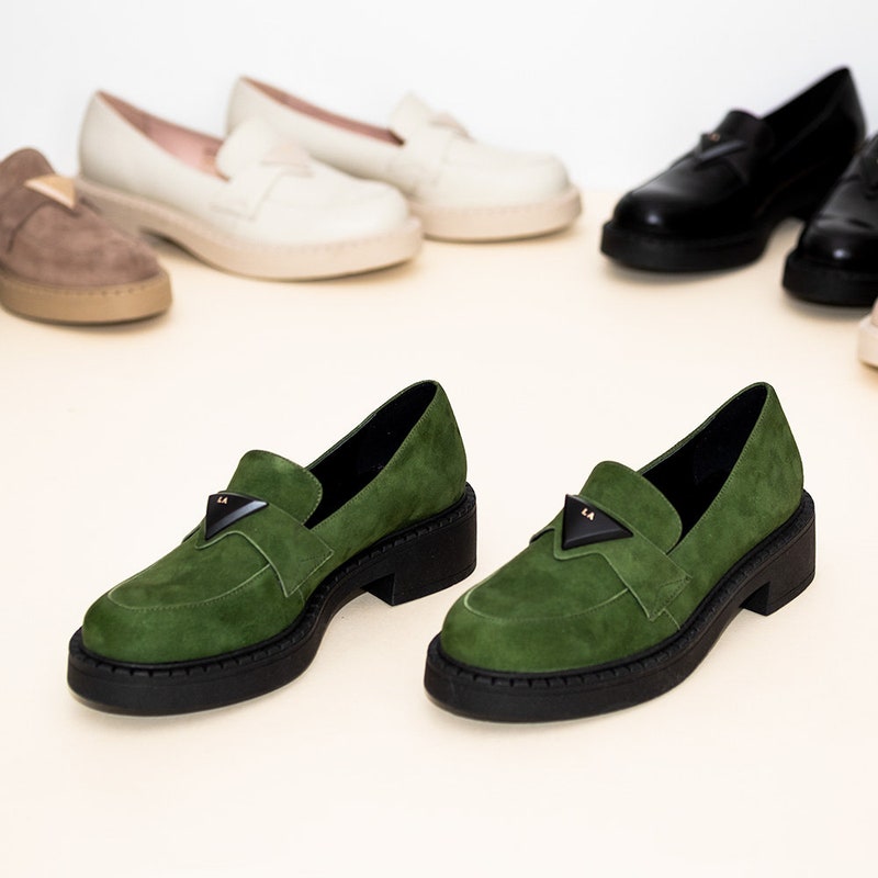 platform green shoes