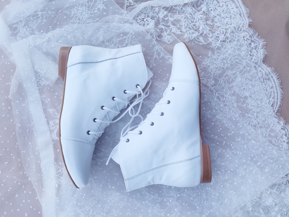Greta Wedding White Boots country Wedding Boots wedding Ankle
