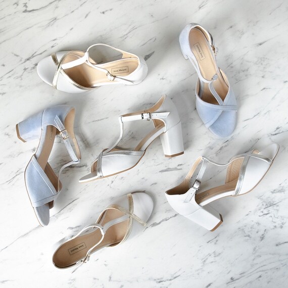 Sina Wedding Retro Shoes leather Peep Toe vintage Wedding something Blue blue Wedding Shoes open Toe Heels wedding Blue Shoes bride Shoes Etsy UK