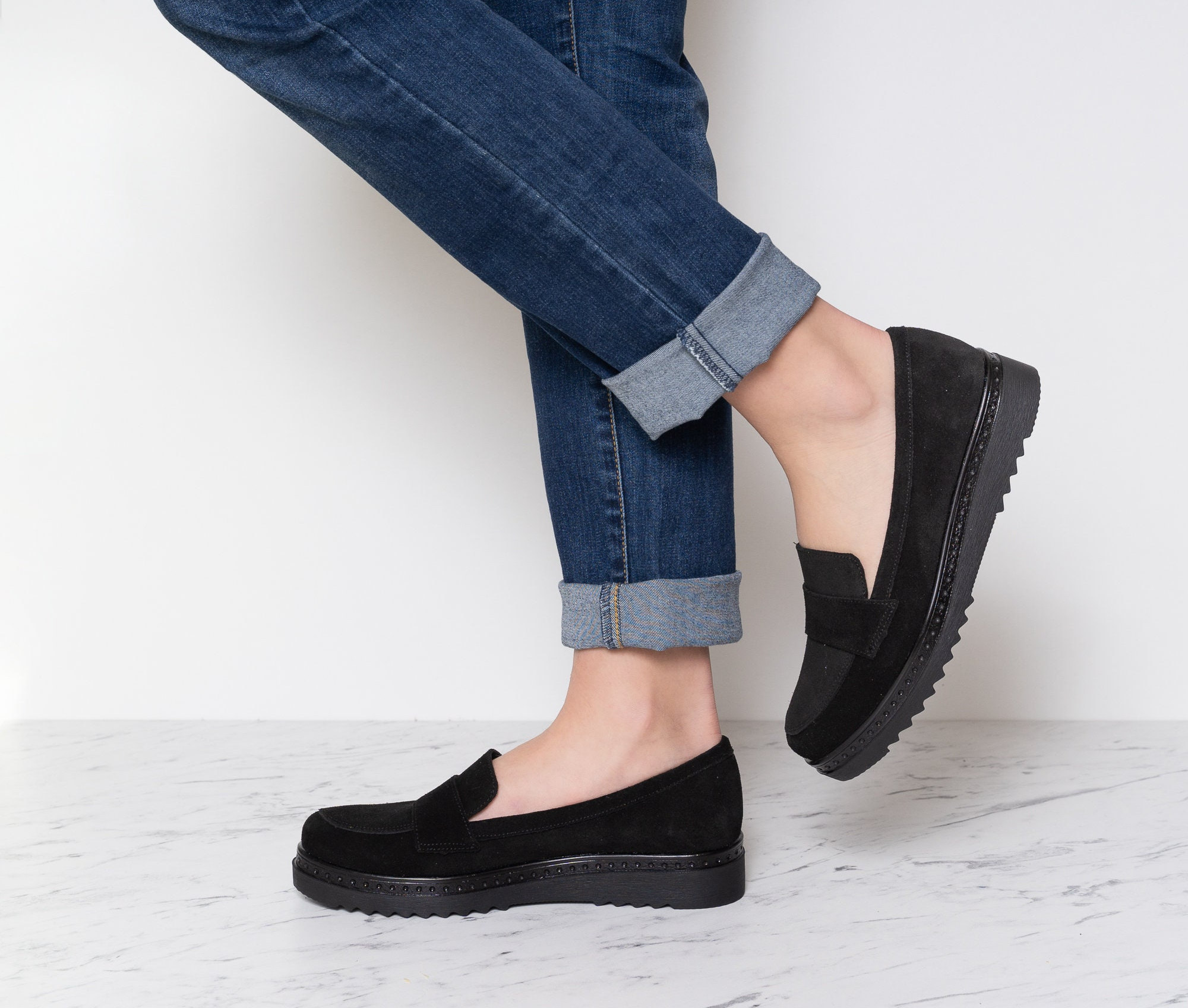 New look deals grey loafers