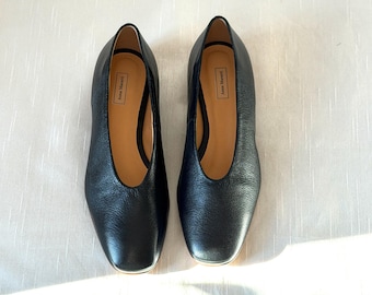 Sapatilhas Nina, Sapatilhas Femininas, Sapatilhas Pretas, Sapatos Femininos Minimalistas, Sapatilhas Pretas, Sapatilhas Confortáveis de Couro, Sapatos Anna Maratti